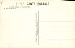 Postal Pesca Pecador Saint Remy de Provence Vista de la presa