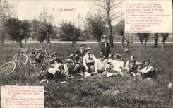 Postal Pesca Pecador Ca muerde