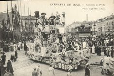 Postal Pesca Pecador Carnaval de Niza Ayuda pesquera