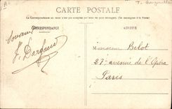 Vintage Postcard Gurgles of the church Notre Dame of the Villefranche Marshes on the Saone