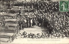 Vintage Postcard Toulon Funeral of the victims of the Crown Speech of the admiral de Faubournet de Montferrand
