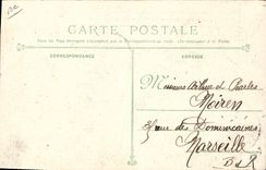 Vintage Postcard Toulon Funeral of the victims of the Crown Speech of the admiral de Faubournet de Montferrand