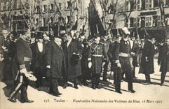 CPA Toulon Funerailles nationales des victimes du Iena 