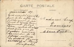 CARTE PHOTO Catastrophe Bateau 