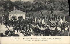 CPA Toulon Funerailles nationales des victimes du Iena Le char funebre des officiers 
