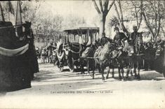 Vintage Postcard Catastrophe of Iena the procession