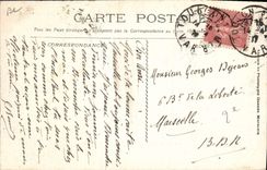 Vintage Postcard Catastrophe of Iena the procession