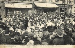 Vintage Postcard Funeral Nancy Funeral of its eminence the cardinal Mathieu