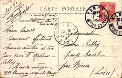 Vintage Postcard Funeral Nancy Funeral of its eminence the cardinal Mathieu