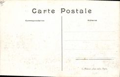 Vintage Postcard Funeral of Mr. Chauchard delegations in the procession