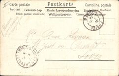 CPA Chien Chiens Chiot Fer a cheval