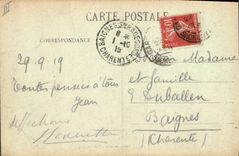 CPA Sante Militaria Chagny Hopital temporaire