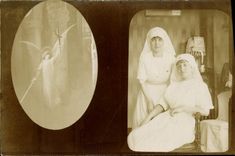 Vintage Postcard Health Militaria Nurses Angel