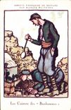 CPA Sante Militaria Les Cuistots des bonhommes