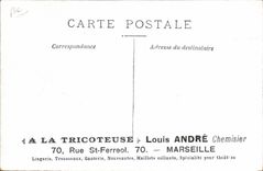 Vintage Postcard Militaria Health a car medical