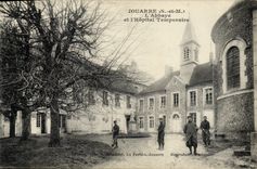 Vintage Postcard Health Militaria Jouarre the abbey and the temporary hospital