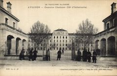Vintage Postcard Militaria Avignon Quarters Chabran 58eme of infantry