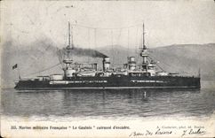 CPA Bateau Le Gaulois Cuirasse d'escadre