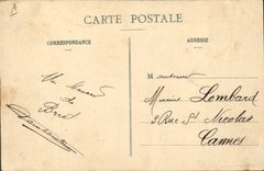 Vintage Postcard Bateau Armours Gaulois squadron
