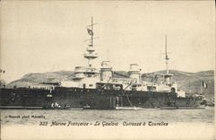 CPA Bateau Le Gaulois Cuirasse a tourelles
