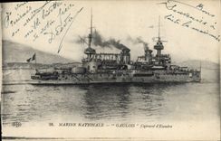 CPA Bateau Gaulois Cuirasse d'escadre