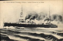 CPA Bateau Croiseur Cuirasse de 1er classe Gloire