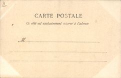 Vintage Postcard Bateau the Notch Armours has turrets