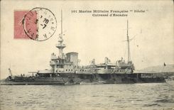 Vintage Postcard Bateau Shakes Armor squadron