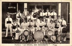 Postal Charanga el despertador de los Comerciantes de carbón París Marc de Borgoña