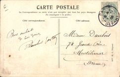 Vintage Postcard Imagination Illustrator Woman With all my wishes