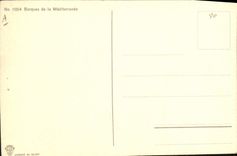 Vintage Postcard Imagination Illustrator Boats of the Mediterranean