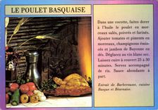 Postal el pollo a la vasca