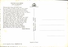 Postal las truchas tienen la crema