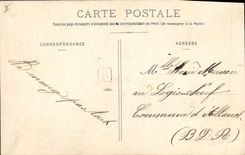 Vintage Postcard Imagination Woman the party wall