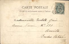 Vintage Postcard Fantaisie Woman It rains shepherdess