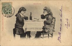 CPA Fantaisie Enfants Benedicite 