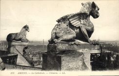 Vintage Postcard Gurgles Amiens the Chimeres cathedral