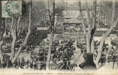 Vintage Postcard Mort Catastrophe of Iena Places Ceremonie religieuse weapons