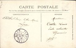 Vintage Postcard Mort Catastrophe of Iena Places Ceremonie religieuse weapons