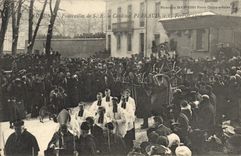 Vintage Postcard Dead Atu Funeral of SE the Pierraud Cardinal