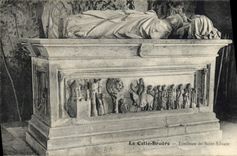 Vintage Postcard Dead That Bruere Tomb of Silvain Saint