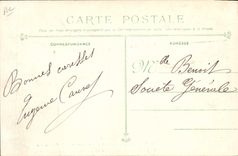 Vintage Postcard Dead Toulon Funeral of the victims of the crown the Minister for the Thomson navy reading his speech