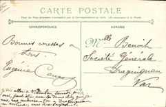 CPA Mort Funerailles des victimes du Latouche Treville Defile des cercueils