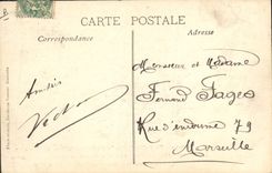 Vintage Postcard Dead Toulon Funeral of the victims of Iena