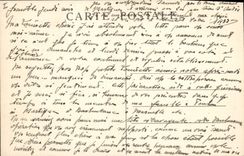 Vintage Postcard Dead Grenoble Church St Andre Tombeau of the knight Bayard