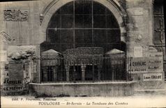 Vintage Postcard Dead Toulouse St Sernin the tomb of the counts