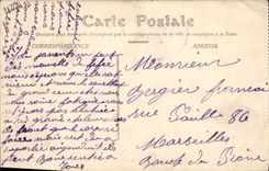 CPA Militaria Avignon Caserne de Chabran occupee par le 58eme d'infanterie 