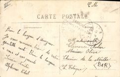 Vintage Postcard Militaria Avingon Quarters 7th Genius Course of the Republic