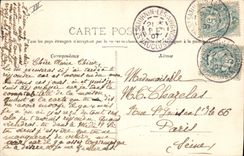 Vintage Postcard Militaria Avignon Caserne of Chabran Boulevard Limbert Nouvelle quarters affected with the 58eme of Line