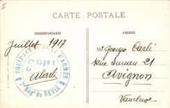 CPA Militaria Ypres Les ruines 7eme rgt de Genie 